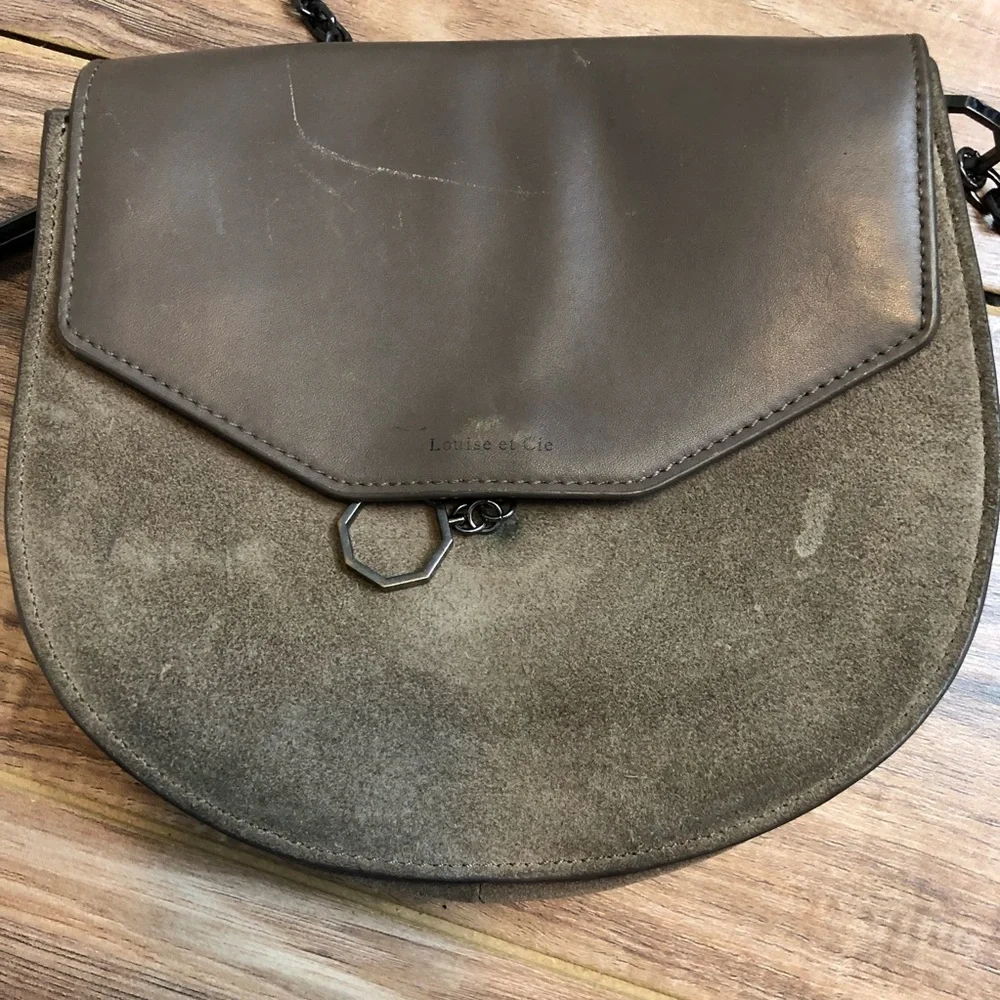 Louise et Cie Jael Octagon Crossbody Bag Brown